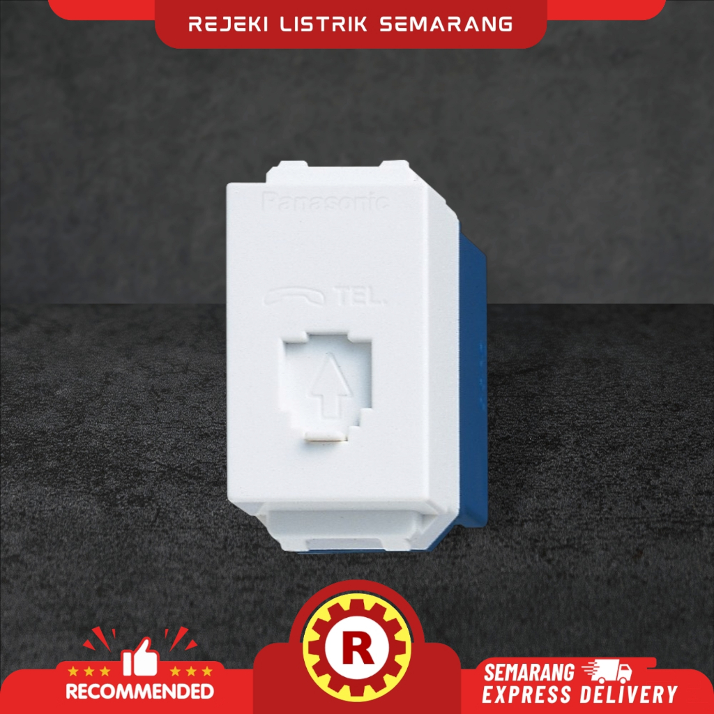 MODUL TELEPON 6P 6C HITAM & PUTIH PANASONIC WEJ2166 & WEJ2166H