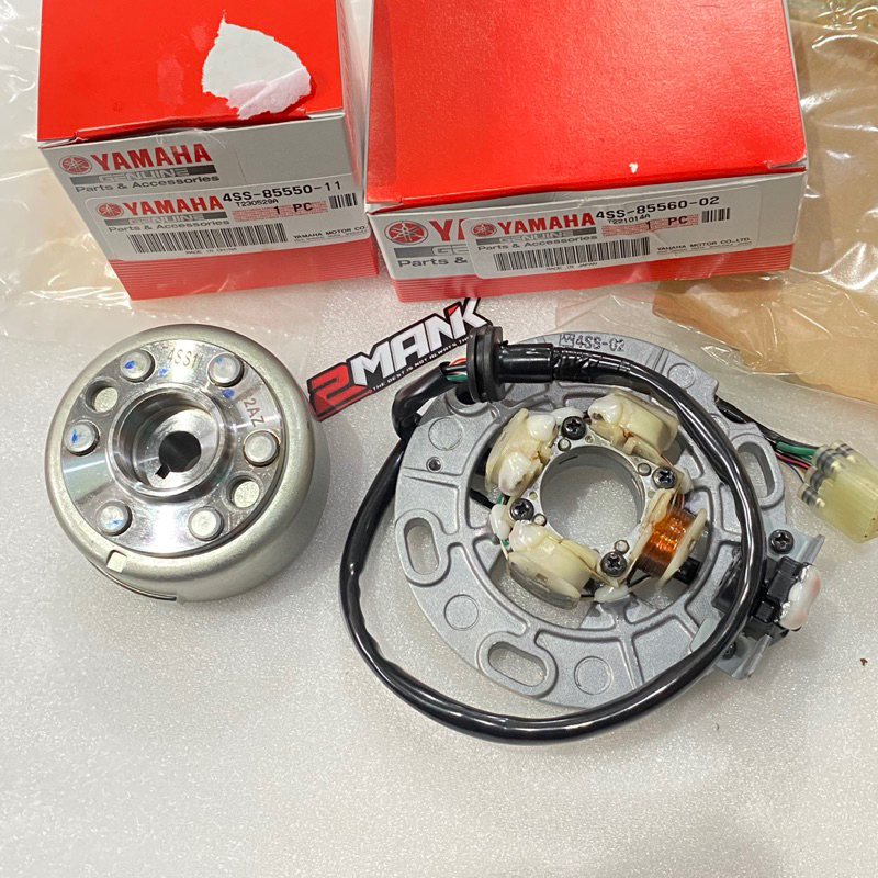 PENGAPIAN SET YZ 125 YZ125 ORIGINAL YAMAHA SPULL MAHNET SPOL MAGNET