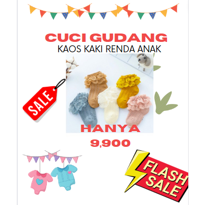 Kaos Kaki Bayi perempuan / Kaos Kaki Anak perempuan