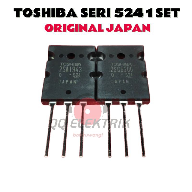 TRANSISTOR TOSHIBA 5200 - 1943 Seri 524 Per set Original Japan TR Final Toshiba Ori Japan