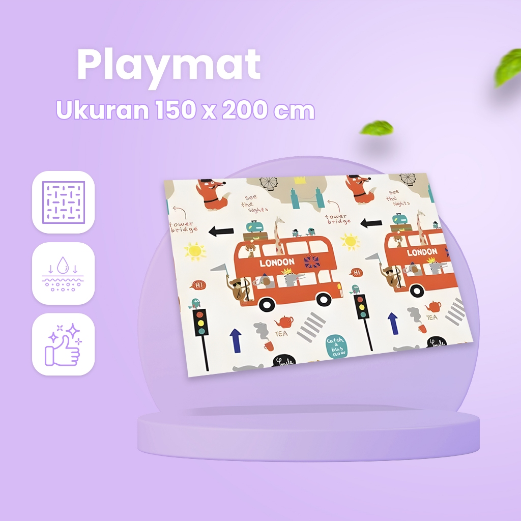 HELLO KEREN - Premium Playmet Karpet/Matras dengan Ukuran 150 x 200 x 0.6CM