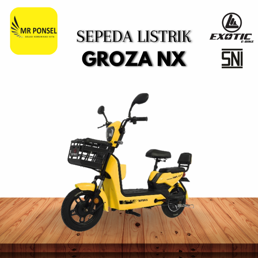 SEPEDA LISTRIK EXOTIC GROZA NX  GARANSI RESMI EXOTIC