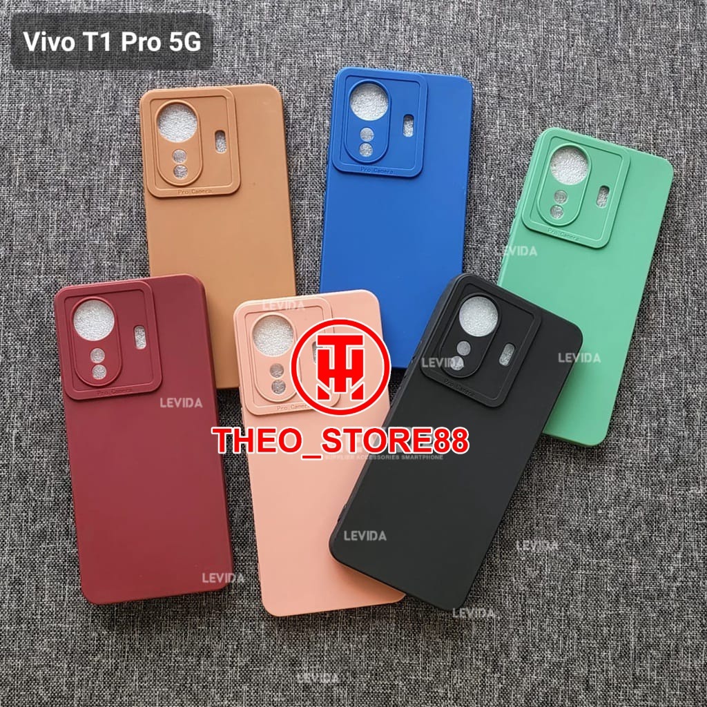 VIVO T1 PRO 5G CASE PRO CAMERA MACARON WARNA VIVO T1 PRO 5G