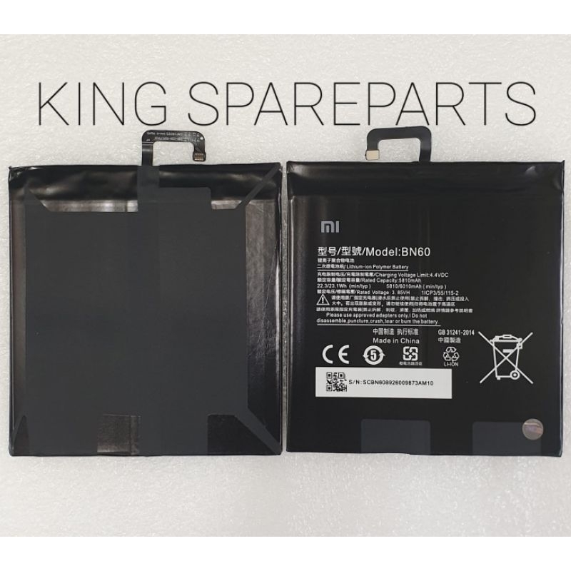 BATERAI BATRE BATTERY XIAOMI MI PAD 4 BN60 ORIGINAL