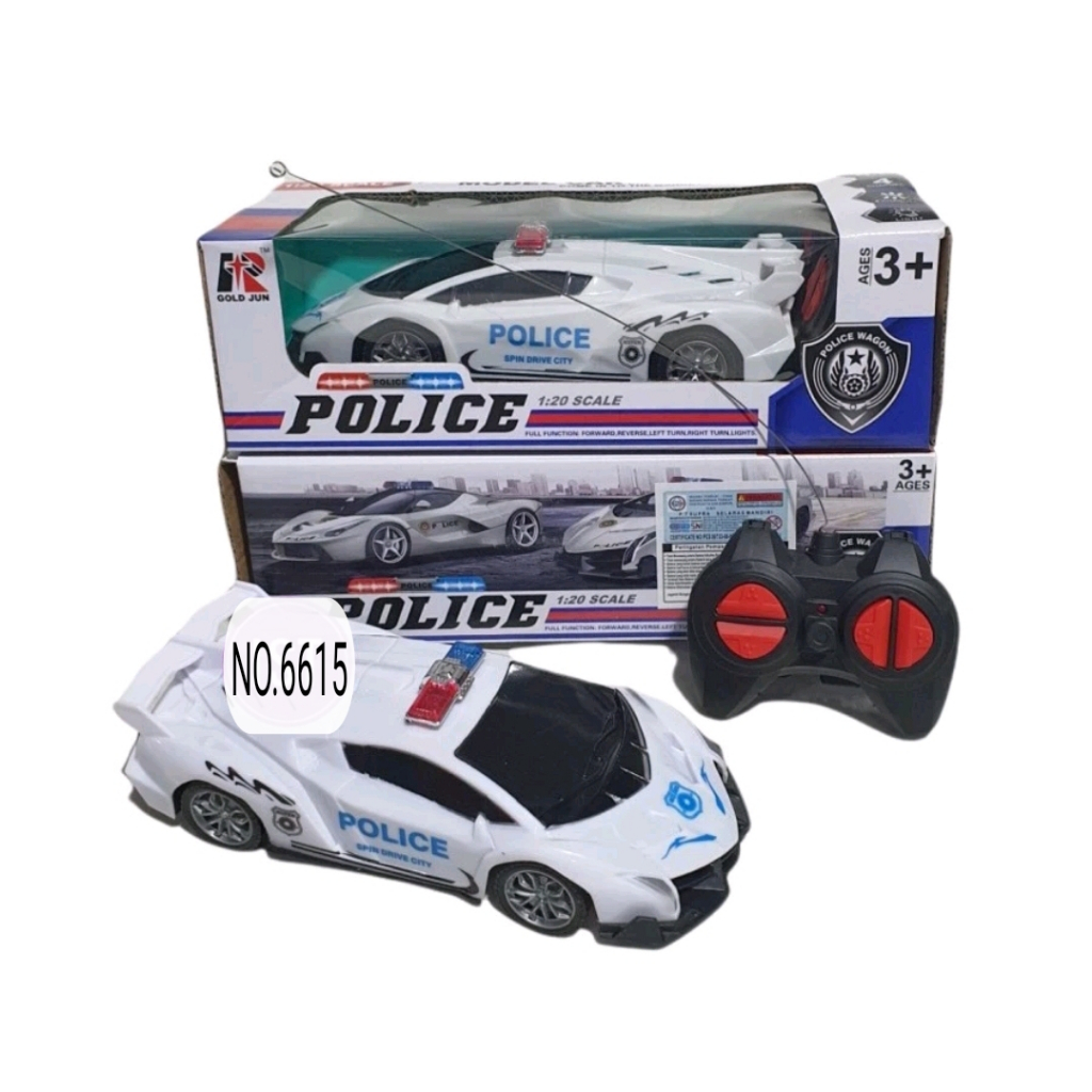 MAINAN RC MOBIL REMOTE POLISI REMOTE CONTROL POLICE LAMBORGHINI NO.6615
