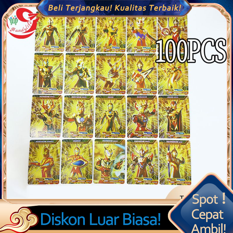 110pcs Kartu Ultraman atau Mainan Anak Kartu Ultraman