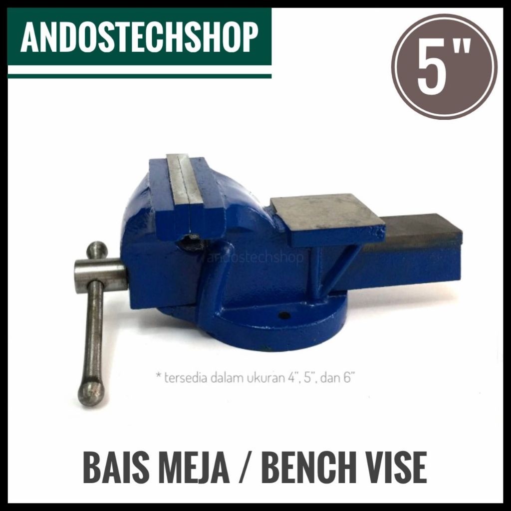 Bais Meja 5" Kecil | Catok Paron | Bench Vice | Ragum 5 Inch Compact