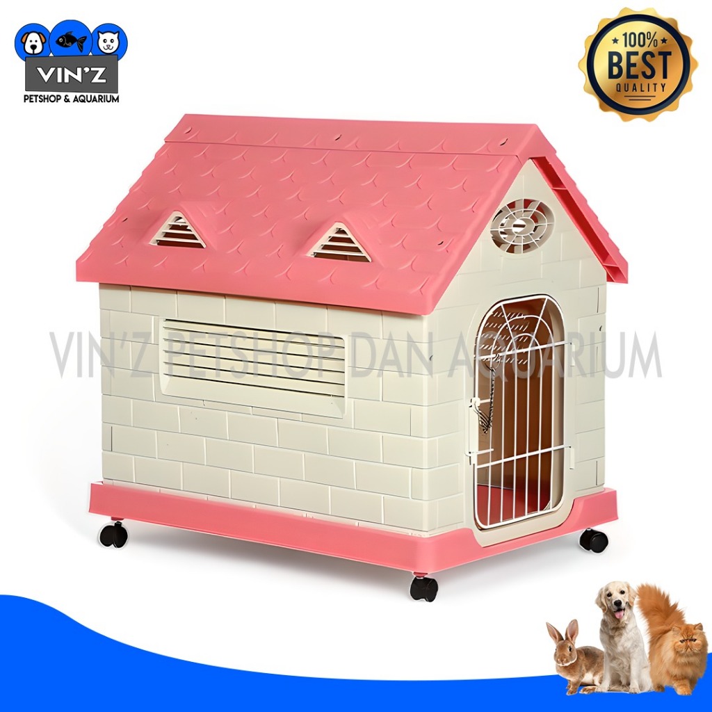 Rumah Kandang Hewan Anjing Kucing Kelinci Outdoor Size Besar