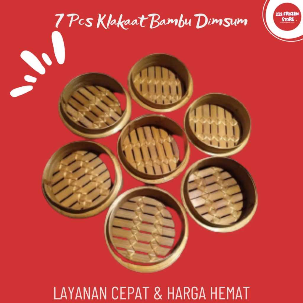 

7 Pcs Klakat Bambu Dimsum Ukuran 13cm