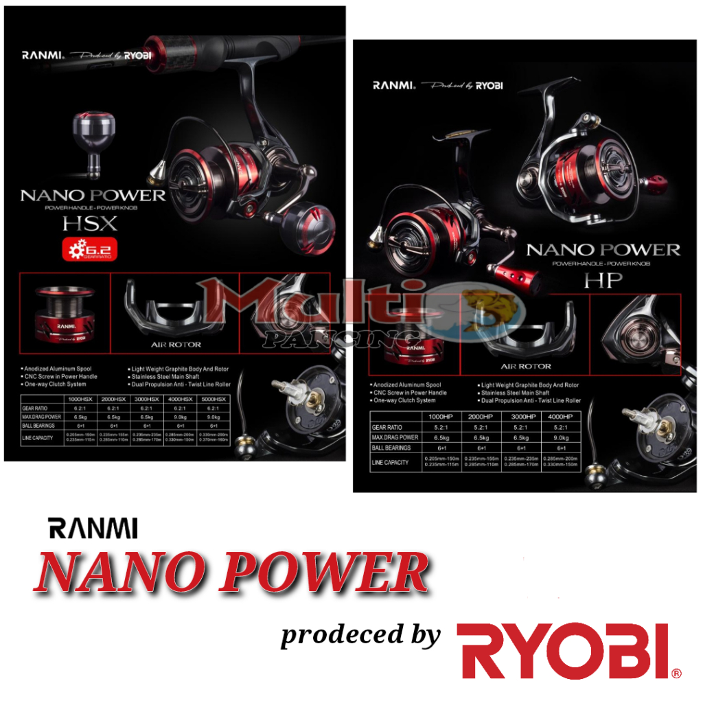 REEL RYOBI  ranmi NANO POWER ( power handle )