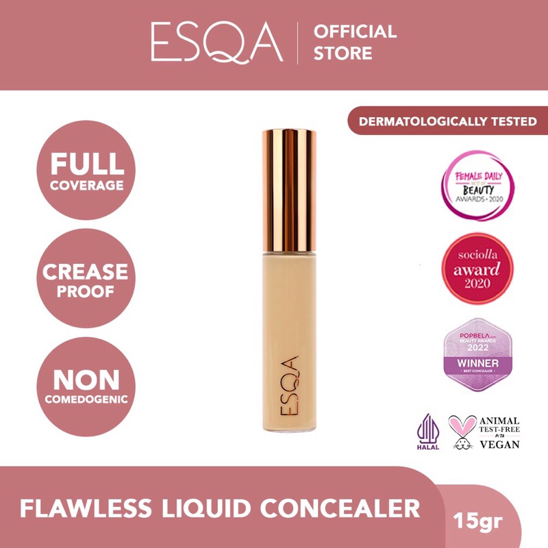 Esqa Flawless Liquid Concealer shade Custard