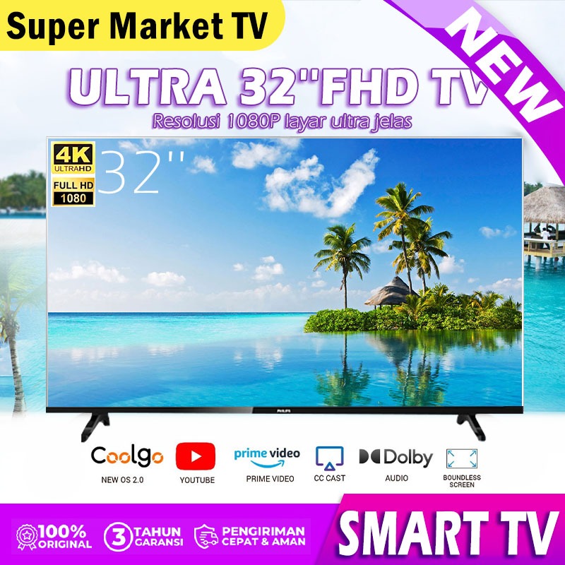 ALDO TV 32 inch Smart TV FHD 32 inch Smart LED TV - Android 11.0  Netflix/Youtube - Wifi/Bluetooth/H