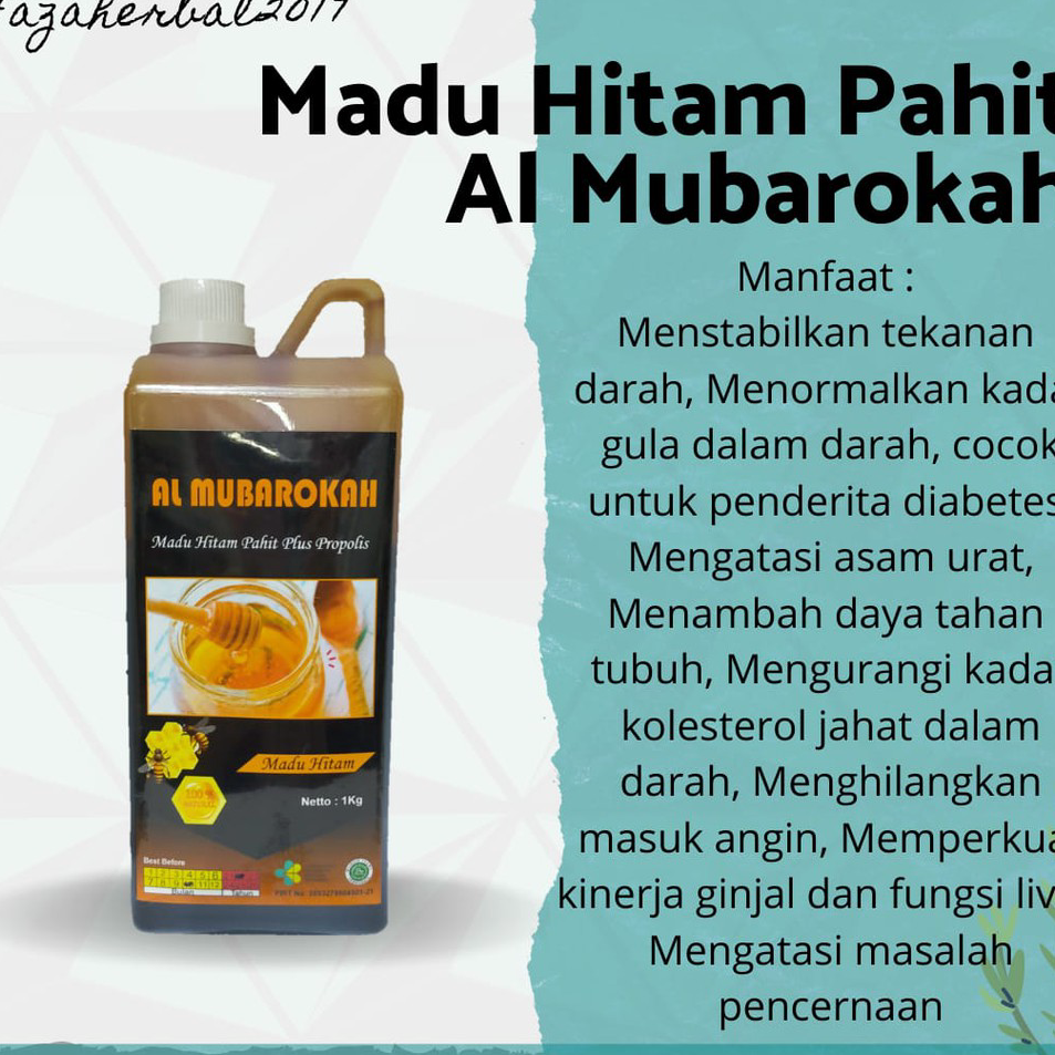 

Stok Banyak Madu Hitam Pahit Al Mubarokah Kemasan 1 Kg