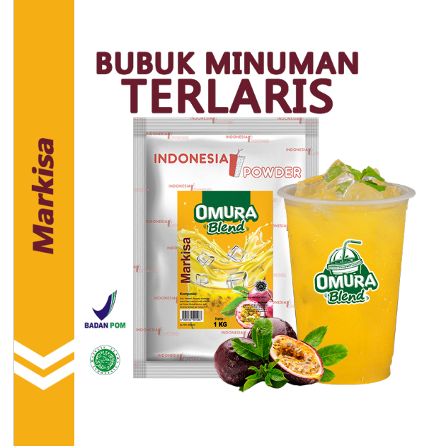

OMURA Blend Bubuk Minuman Premium Rasa Markisa Powder Drink 1 Kg Omura Powder
