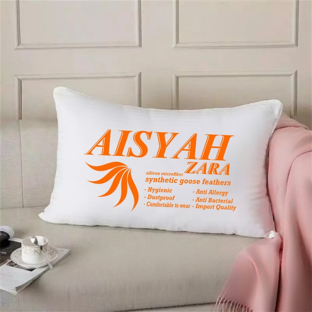 1 Set Aisyah Terbaru Bantal Dan Guling Empuk Lembut Pakai Reseleting