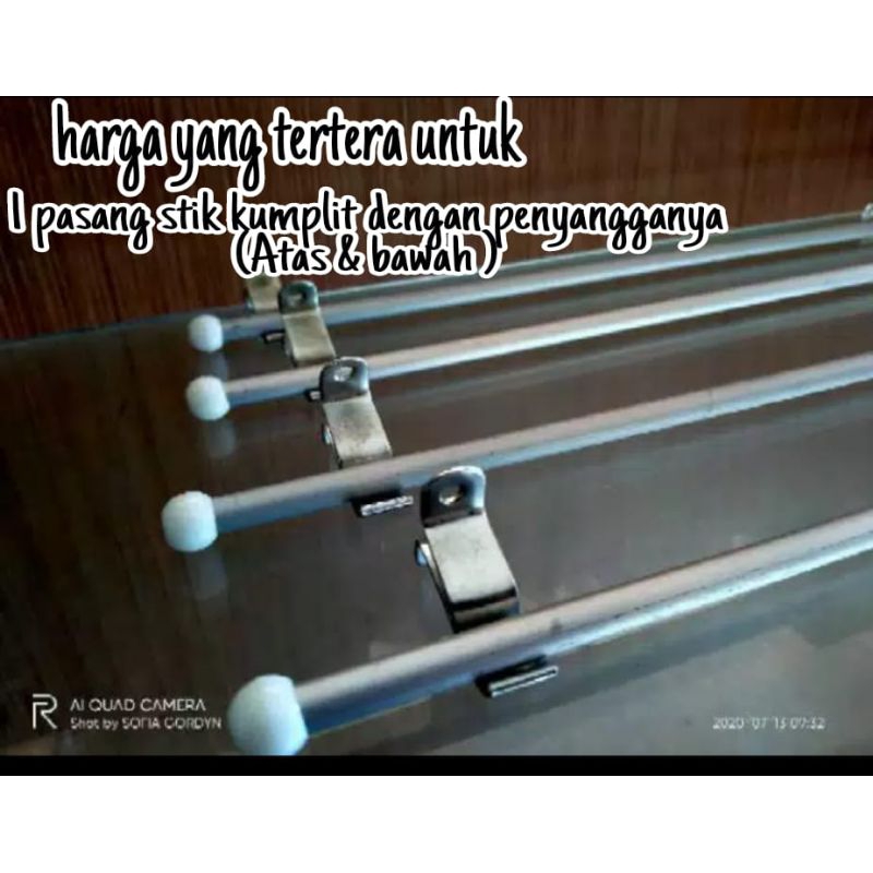 besi / stik untuk gorden jendela kupu kupu biasa