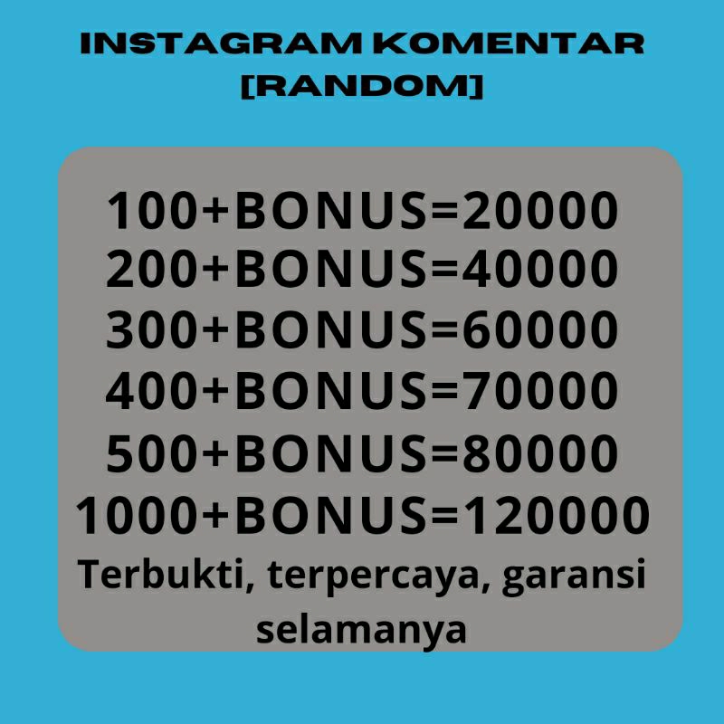 [IG] KOMENTAR INSTAGRAM REAL [RANDOM]