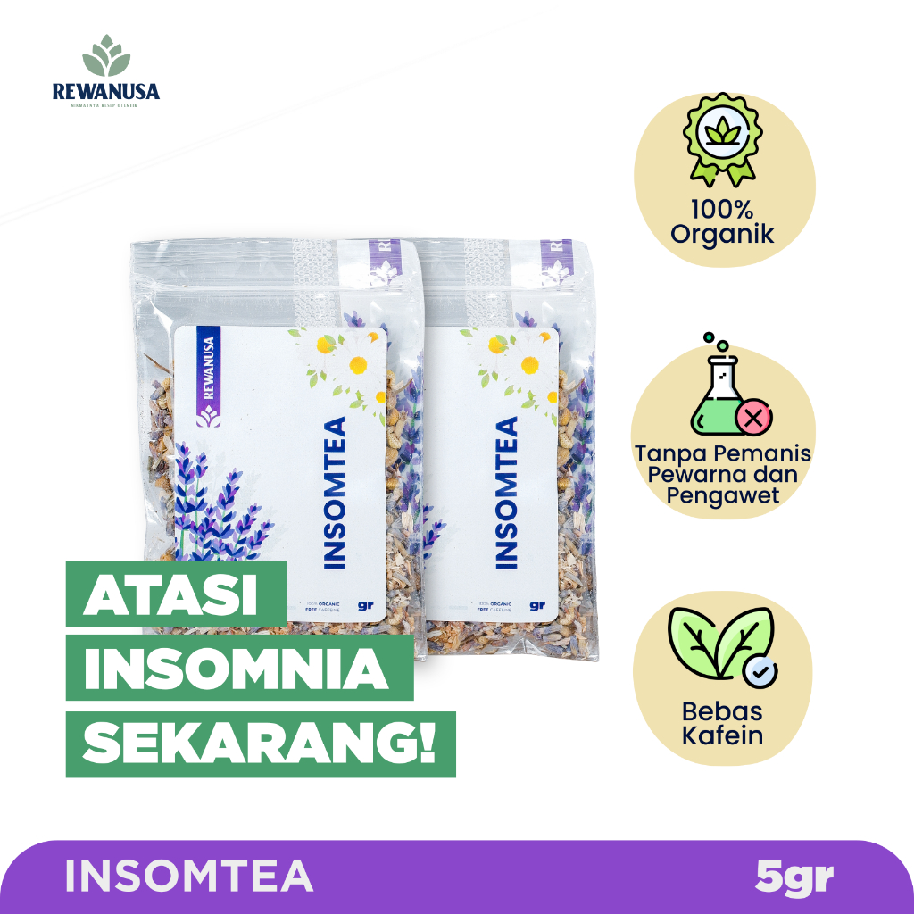 

REWANUSA InsomTea / Teh Insomnia / Teh Untuk Susah Tidur Ampuh - 5gr