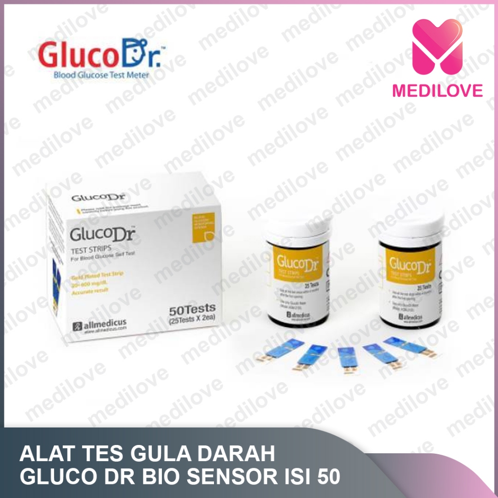 Strip Gluco DR Gula Darah / strip gluco dr biosensor / gluco dr biosensor / Glucose / strip gluco dr