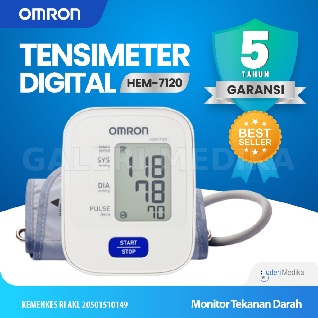 Omron HEM 7120 / HEM-7120 / HEM7120 - Tensimeter Digital Akurat