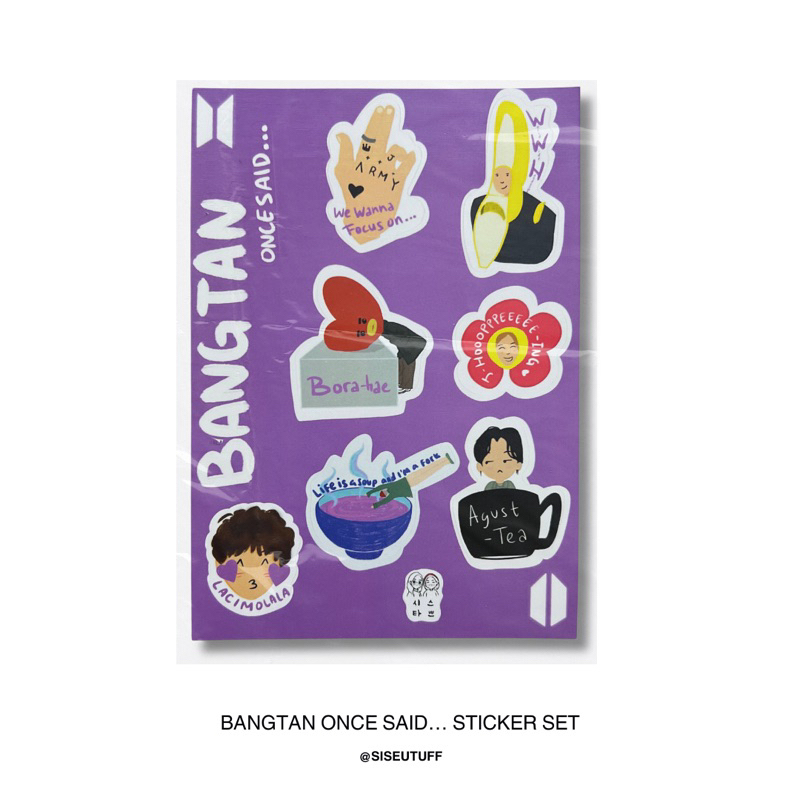 

Bangtan Once Said… Sticker Set