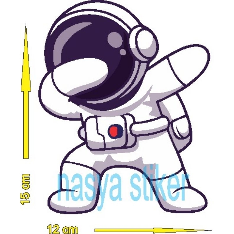 

stiker cutting Astronot,bisa buat motor dan mobil