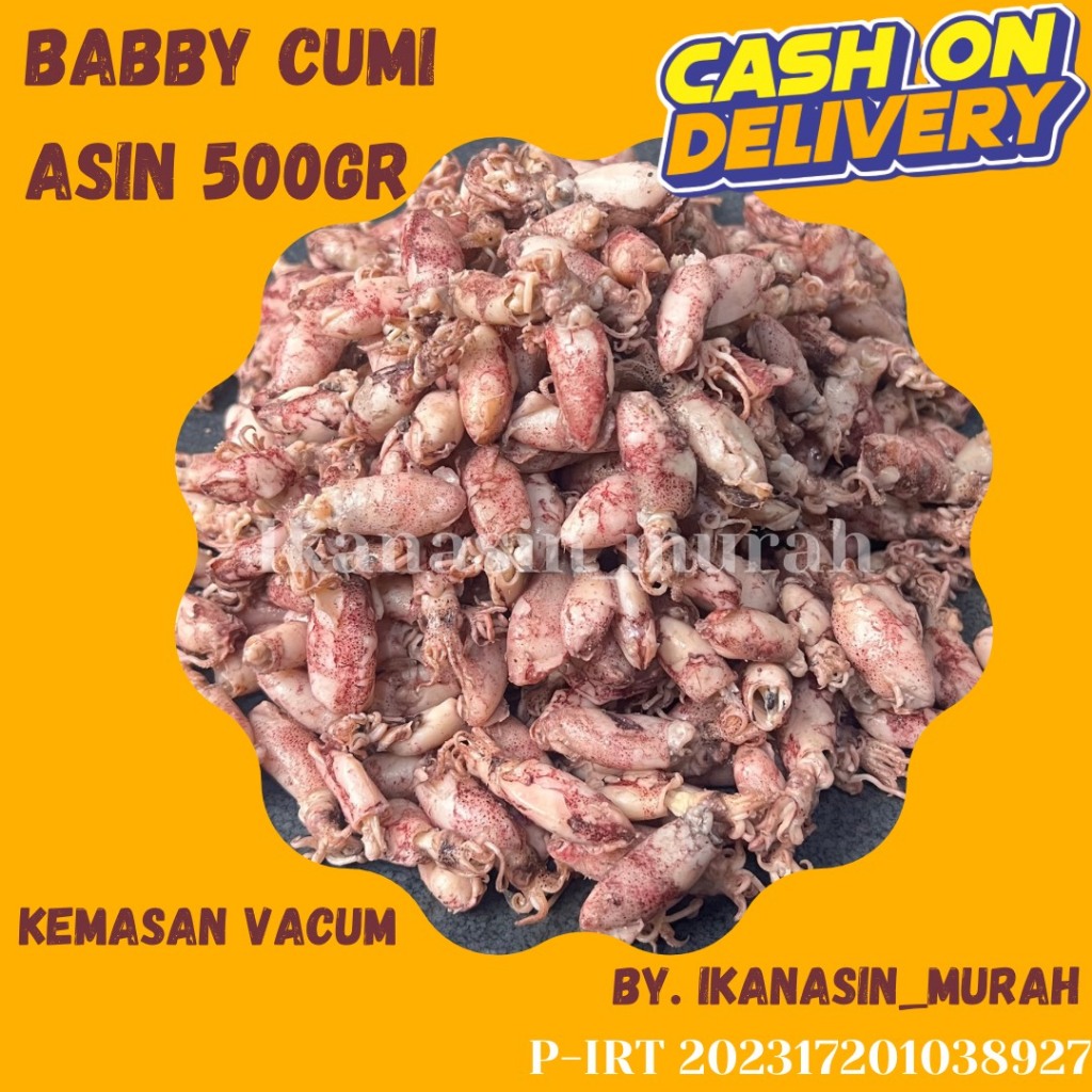 

PROMO CUMI BABBY / CUMI JUMBO KERING 500GR / IKAN ASIN MURAH