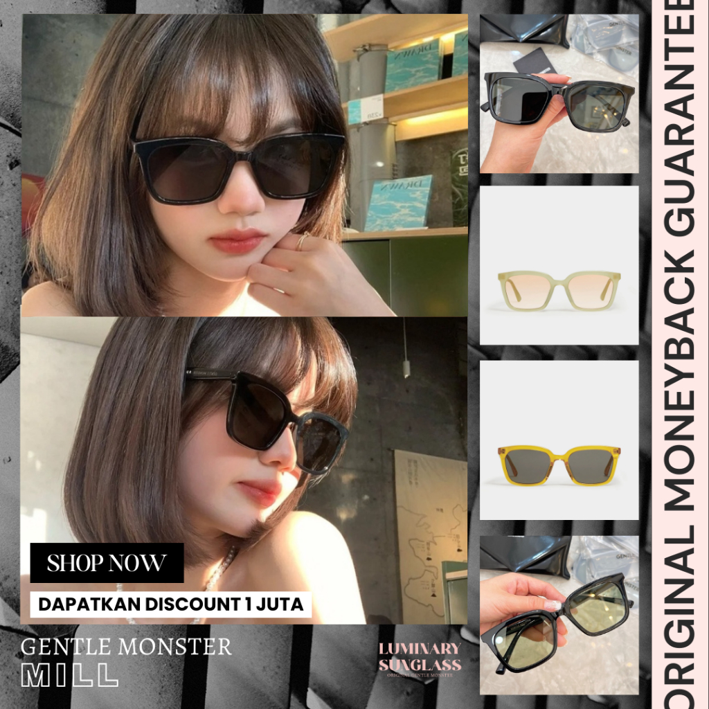 [ORIGINAL] GM Mill Sunglasses / Kacamata Hitam / Kacamata Minus / Glasses Branded