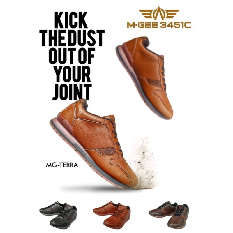 sepatu casual M.gee formal kerja M-GEE tali TERRA Mgee size 40
