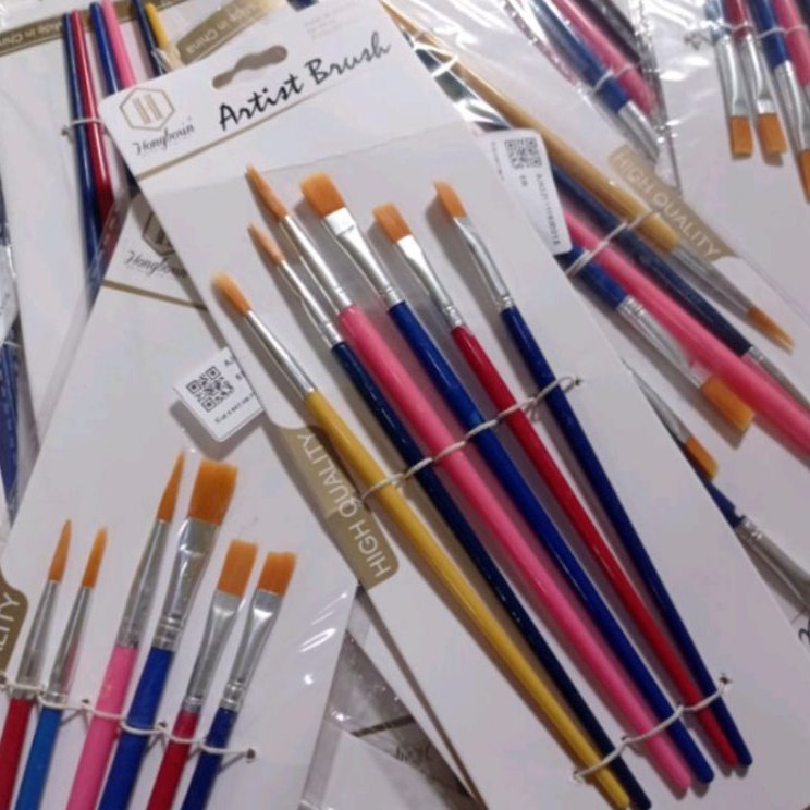 

➶⁎✶ kuas lukis set isi 6 pcs harga pabrik