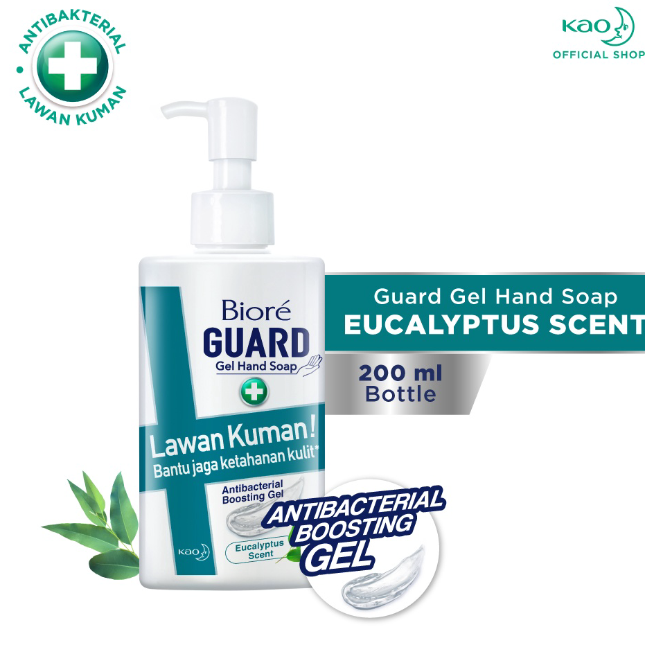 New ArrivalF0r5Q Biore GUARD Gel Hand Soap Eucalyptus Scent Botol 200 ml