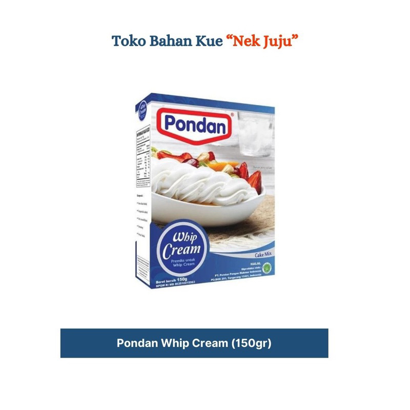 

Pondan Whip Cream 150gr
