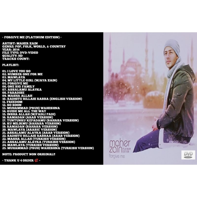 maher zain dvd album forgive me 2014