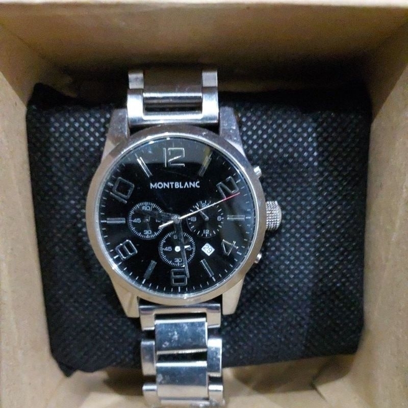 Jam Tangan Chronograph MontBlanc$ preloved second bekas