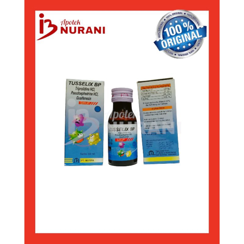 TUSSELIX SIRUP OBAT BATUK BERDAHAK DAN PILEK
