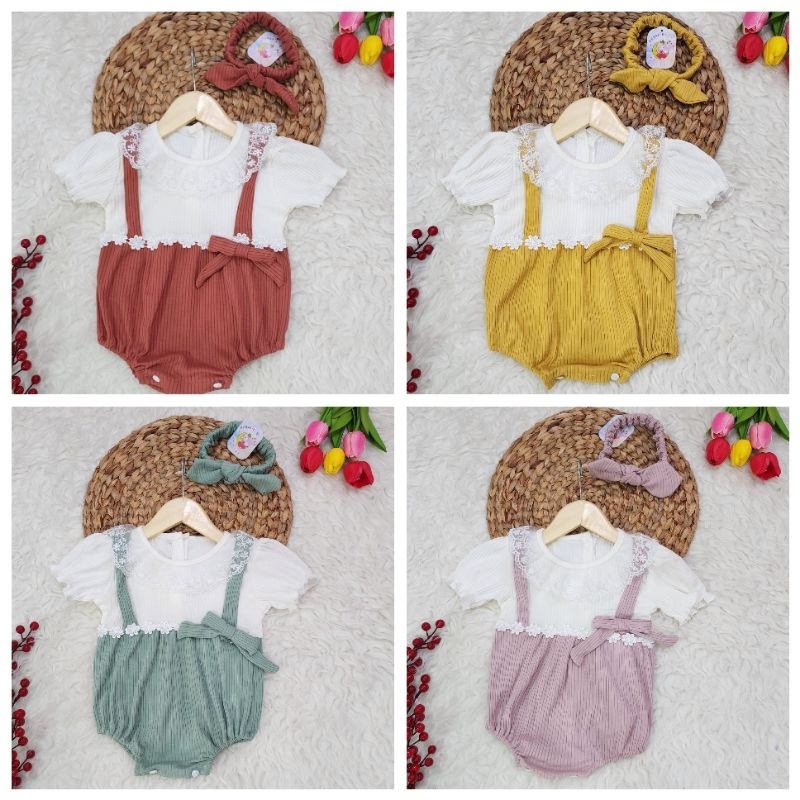 JUMPER RUFFLE BASIC BAYI||ROMPER BAJU ANAK BAYI PEREMPUAN