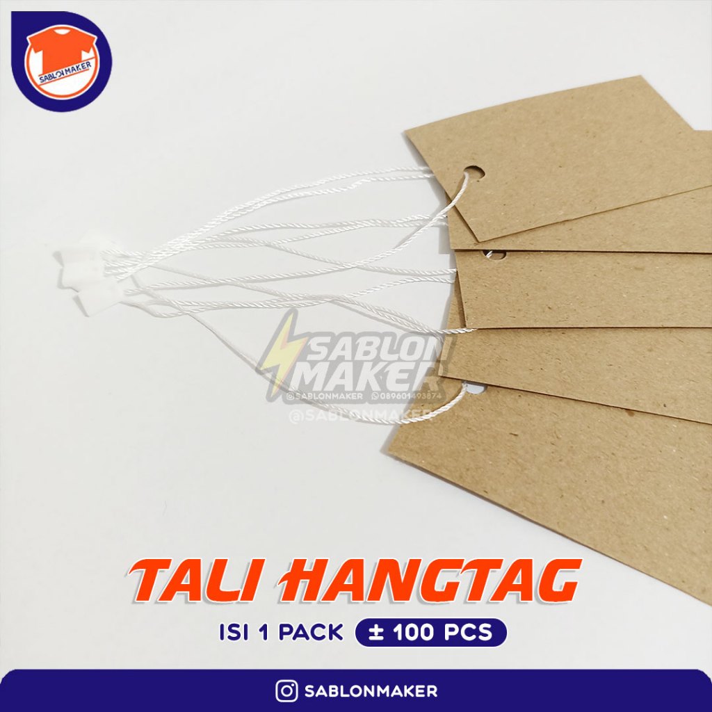 

Tali Merk Brand Tali Hangtag Baju Celana dll Tali Nylon Lock Pin