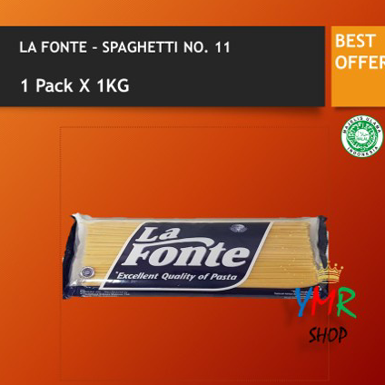 

KGBH4106 La Fonte Pasta Spaghetti No.11 1kg Spagetti Spagetti Spageti Instant 1 kg 1000Gram Bogasari