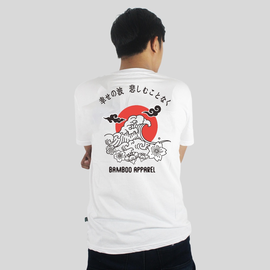 Kaos Pria Distro Bamboo Apparel Ombak China