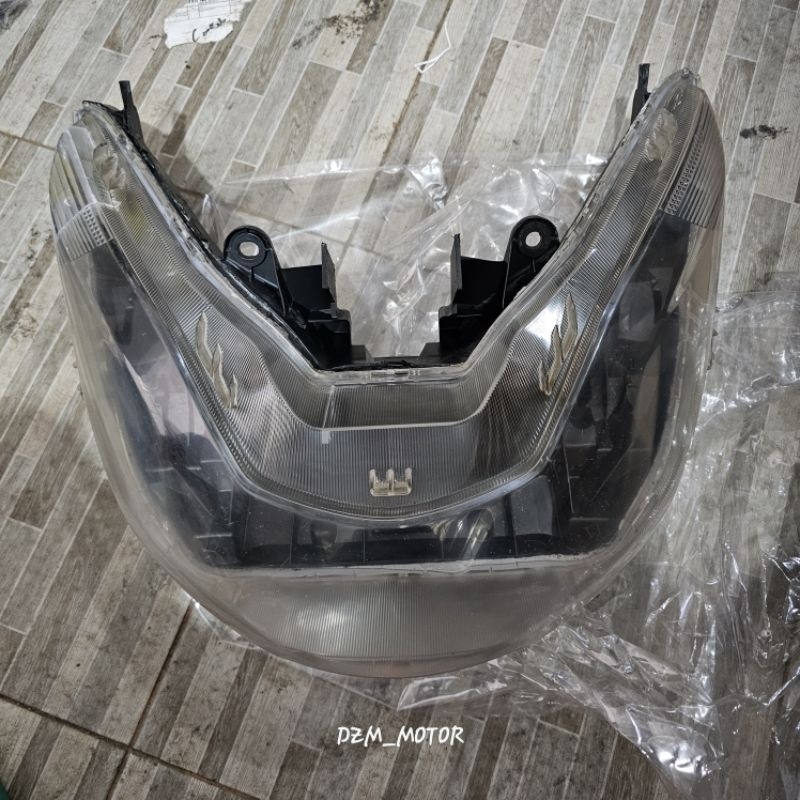 housing batok belakang set kaca mika headlamp reflektor lampu depan honda pcx 150 CBU LED Thailand O