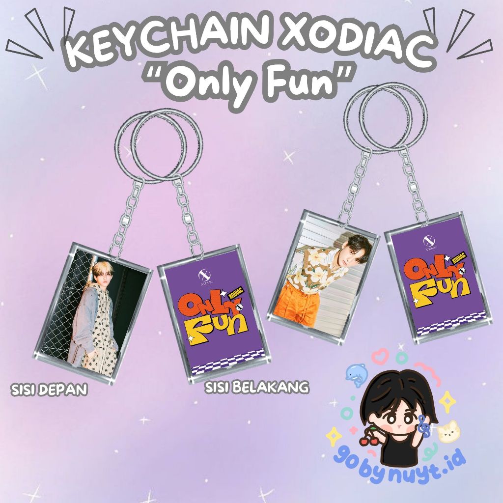GANCI Keychain FANKIT XODIAC - ONLY FUN GANTUNGAN KUNCI KPOP XODIAC