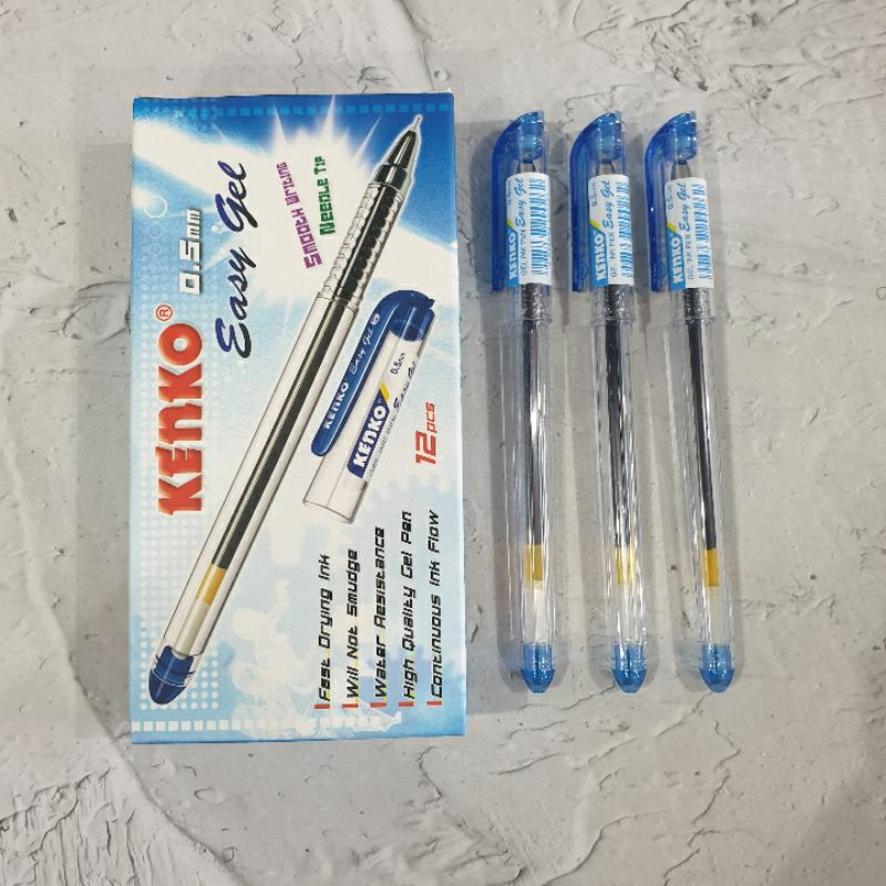 

RB (12 Pcs) Pen Kenko Easy Gel 0.5mm Warna Solid