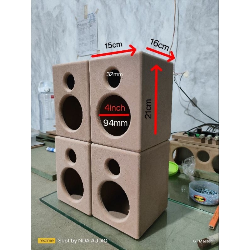 Box speaker 4 inch model bookshelf speaker