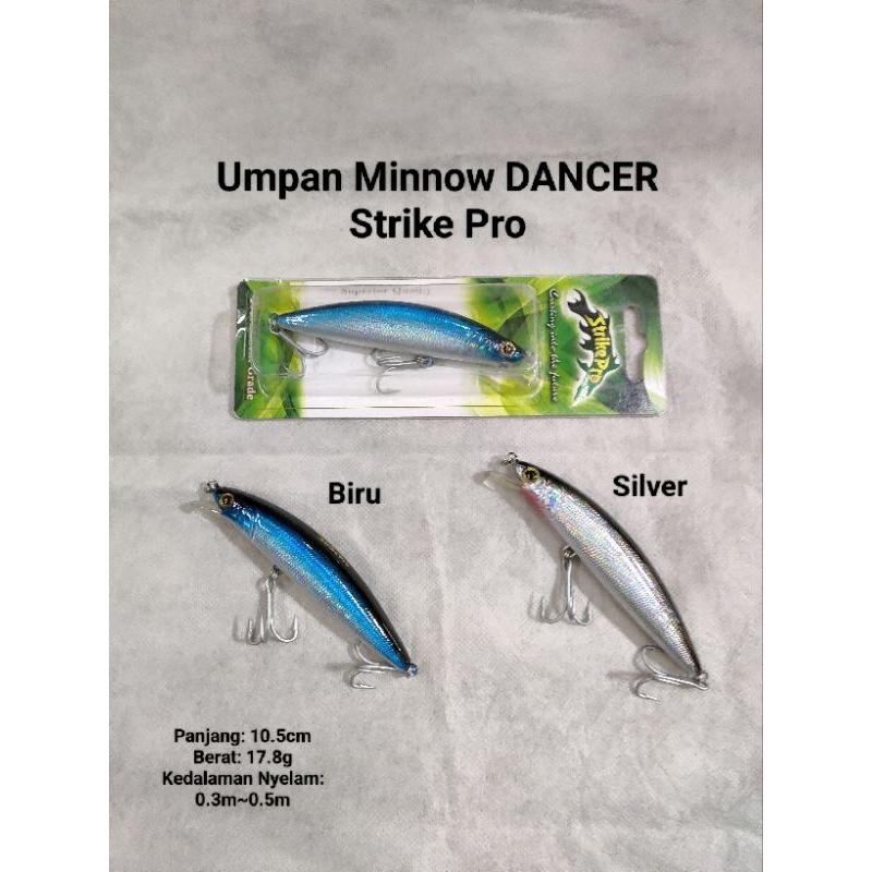 Umpan Pancing Minnow Lure Pancing Strike Pro Lure Dancer 10.5cm-17,8gr