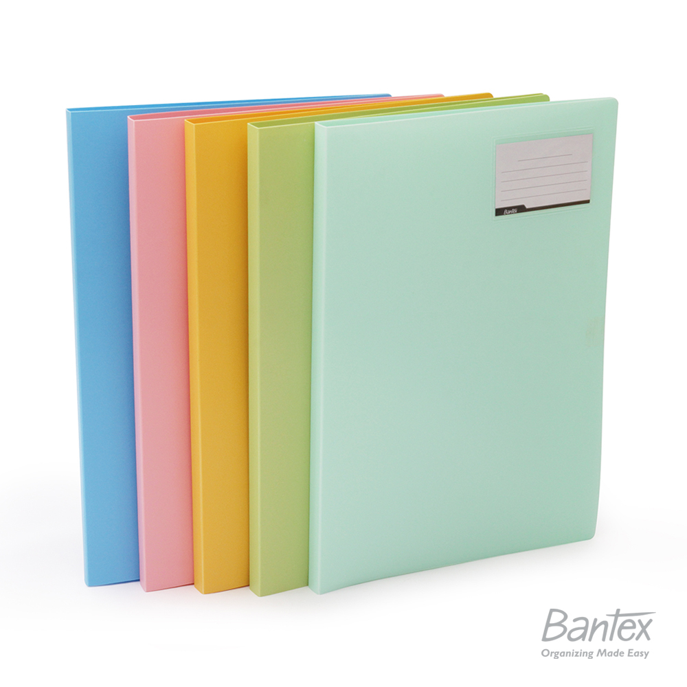 

Bantex Display Book Pastel Colour Folio/F4 40 Pocket Holder - 3185