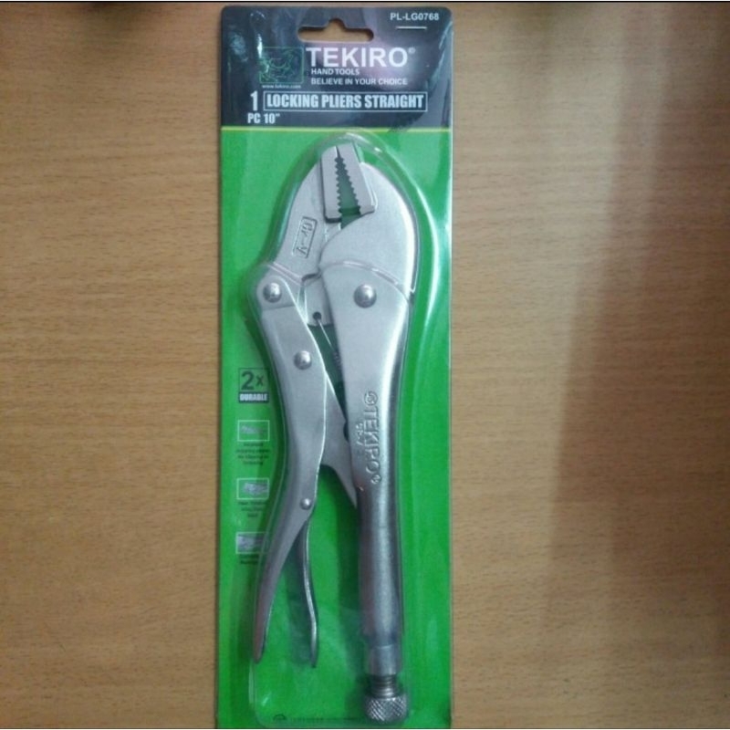 TEKIRO TANG JEPIT BUAYA 10" INCH LURUS/ TANG BUAYA 10"