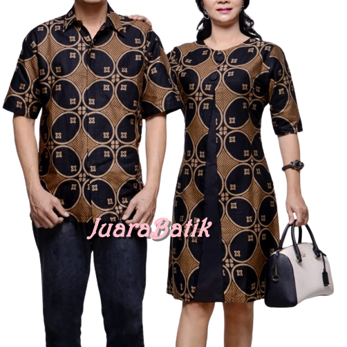 Set Couple Dress HITAM Batik Seragam Batik HITAM Dress Set Seragam Dress Batik HITAM Set Couple Jumb