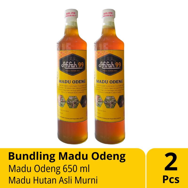 

Bundling 2 Pcs Madu Odeng (650 ml) Madu Afifah 99 - Madu Hutan Asli Murni - Madu Asli