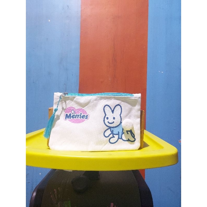 

Merries Pouch Biru /Pencil Case/ Dompet