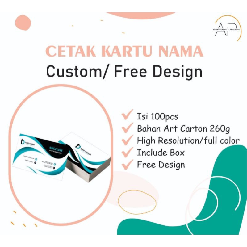 

cetak kartu nama custom free design